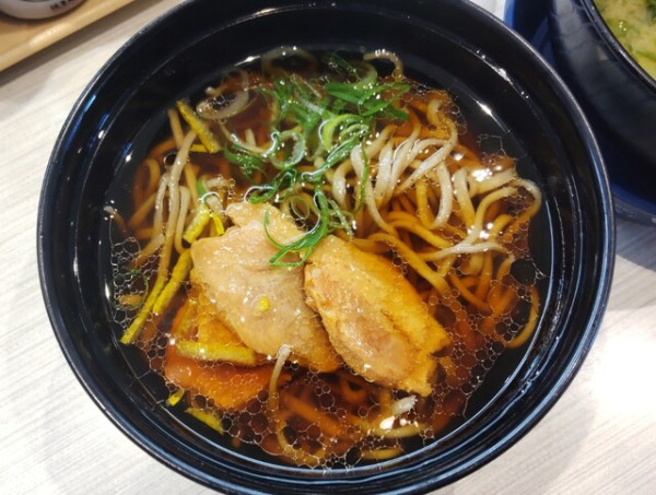 「鴨 そば 330円」@はま寿司 米沢店の写真