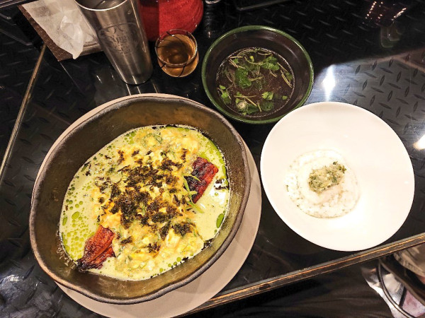 「【限定】MONKEY SCIENCE 鰻とそら豆、など」@トーキョーニューミクスチャーヌードル 八咫烏 CHIKARABOの写真