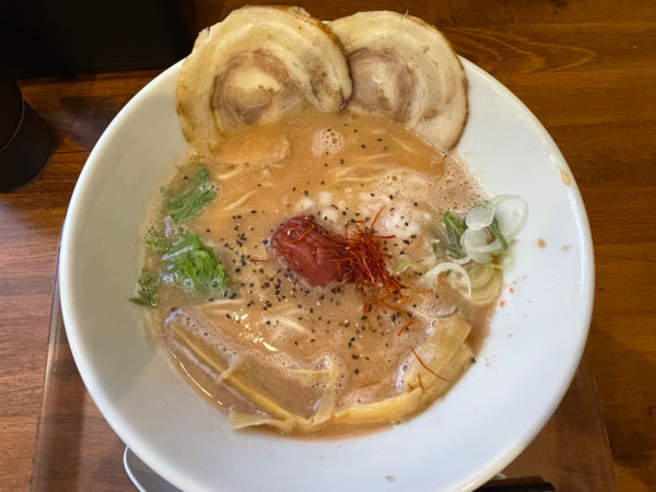 「梅鶏白湯　￥１１５０」@鶏白湯ラーメン専門店 HEITAIYAの写真