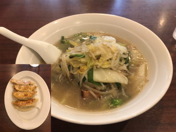 「タンメンセット 980円（ランチメニュー）」@三幸苑の写真