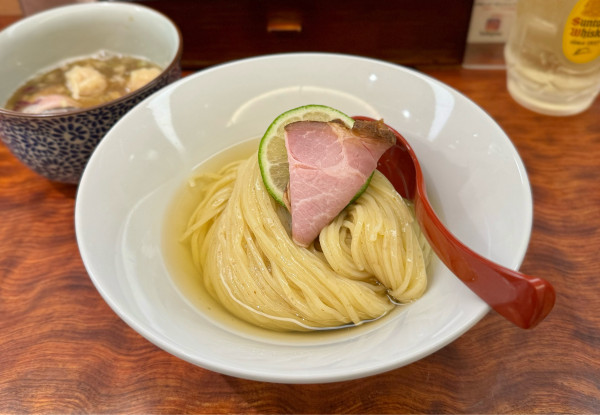 「特製昆布水つけ麺（煮干し）¥1400」@三馬路 東京店の写真