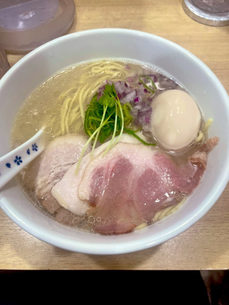 「味玉貝麺（麺大盛）」@貝麺みかわの写真