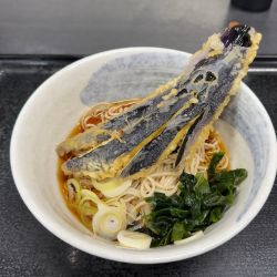 なす天そば(510円)