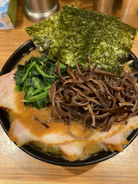 「チャーシュー麺、キクラゲ」@横浜家系らーめん 輝道家の写真