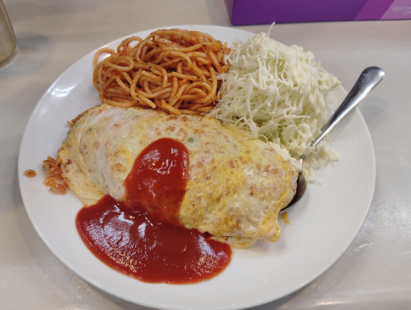 「オムライス　　　　　　1100円」@むさしやの写真