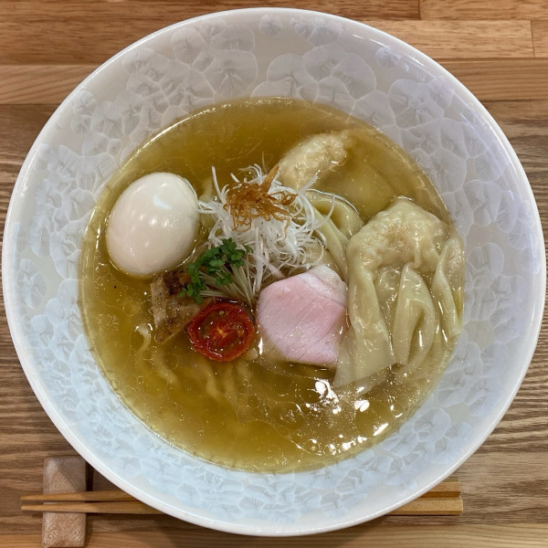 「特製塩そば（麺少なめ）¥1,350」@小麦そば 池の写真