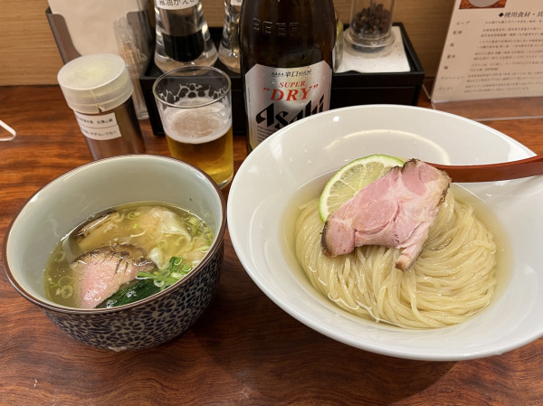 「特製昆布水つけ麺（塩）」@三馬路 東京店の写真