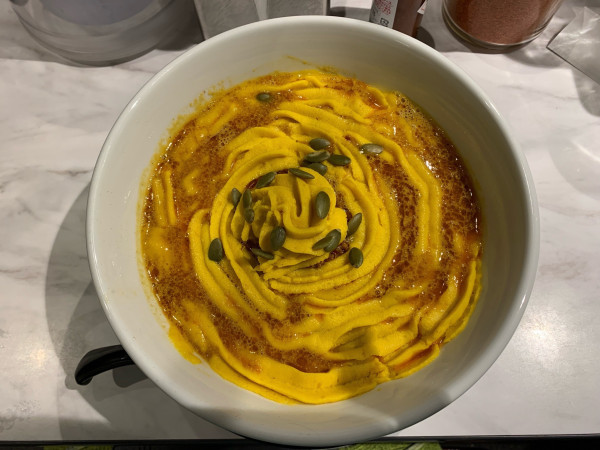 「限定　宿儺かぼちゃde坦々麺」@つけ麺 五ノ神製作所 名古屋驛麺通り店の写真