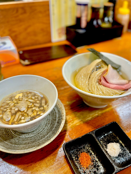 「煮干し昆布水つけ麺1,200円」@会津ばんだいらーめん 伊勢崎店の写真