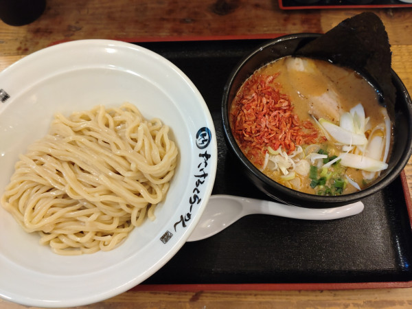「エビつけ麺　１０００円」@たけろくらーめん 大手町店の写真