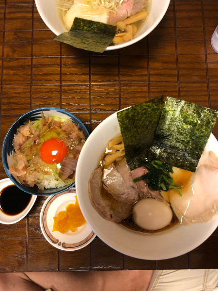 「特製鶏醤油ラーメン＋TKG」@戸田ラーメンベース 和み食堂の写真