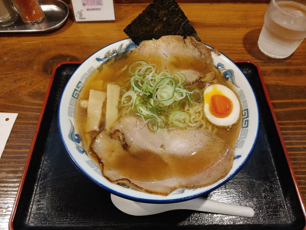 「天然カマス煮干し中華　850円　細麺」@幸めんの写真