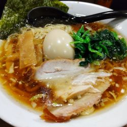 味玉入り正油ラーメン