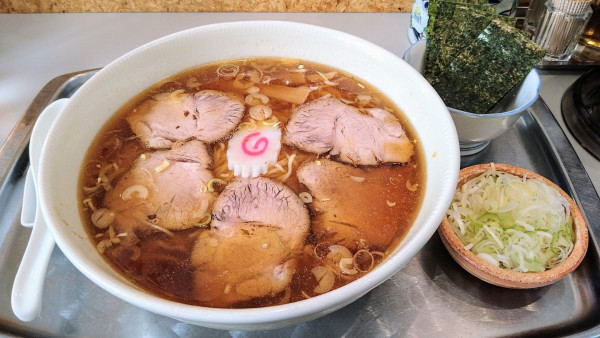 「チャーシュー麺+ねぎ･海苔」@中海岸 大勝軒の写真