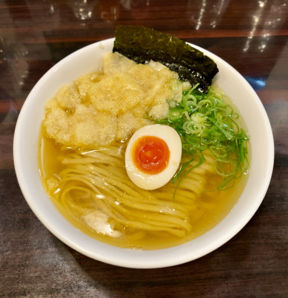 「朝煮干そば（平打ち麺）￥650」@麺や 心楽の写真