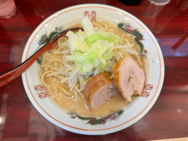 「プチらーめん(野菜少なめ)850円」@ぶっ豚 京王稲田堤店の写真