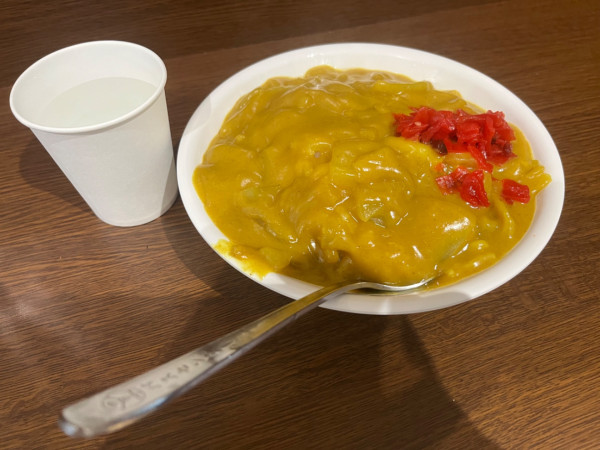 「ミニカレーライス」@名物 万代そばの写真