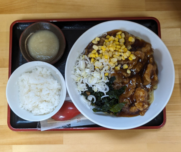 「［限定］肉あんかけ麺」@我流食堂総本店の写真