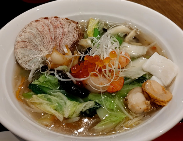 「大地と海の恵の餡掛けタンメン 武州和牛ロース丼付き(1,50」@湯菜坊の写真