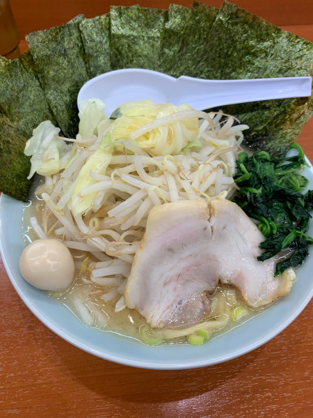 「野菜ラーメン　海苔まし　950円」@魂心家 福山駅家店の写真