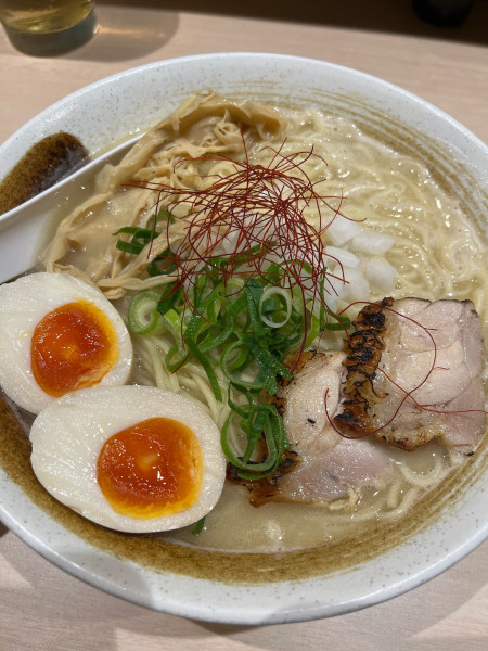 「味玉濃厚鶏白湯」@麺匠 ようすけ 鶏煮亭 用賀店の写真