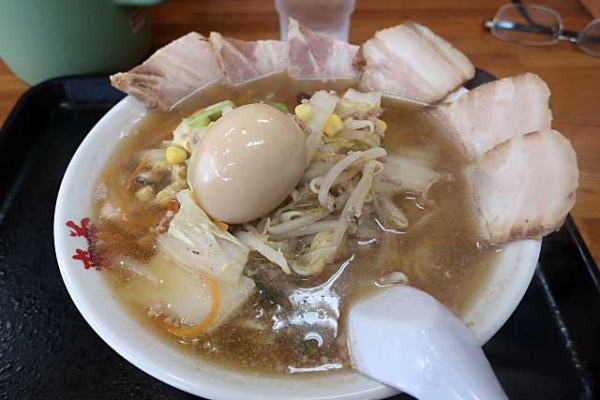 「正油タンメン　880円＋チャーシュー　320円他」@喜多方ラーメン 来夢 喜多方本店の写真