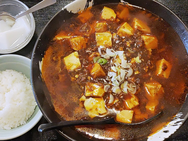 「マーボ豆腐麺（ランチセット）」@中国料理 四季坊の写真