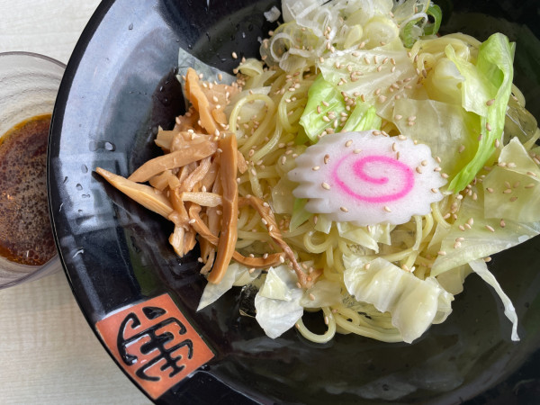 「辛口つけ麺・ラーメン：380円」@松月堂の写真
