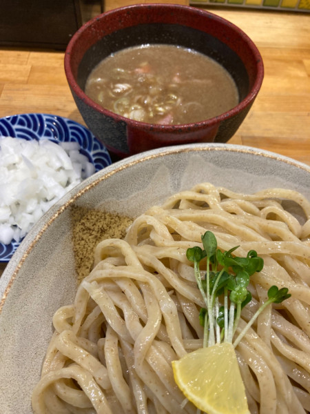 「つけ麺¥1,050 その他」@麺屋 蝉 関大前店の写真