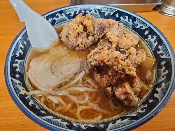 「から揚げラーメン」@中華・軽食 菊屋の写真