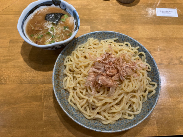 「梅かつおつけ麺大盛 1300円」@清麺 常藤の写真
