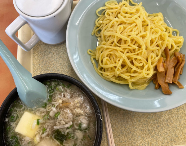 「ホタテ塩とんこつつけ麺」@ラーメン山岡家 相模原店の写真