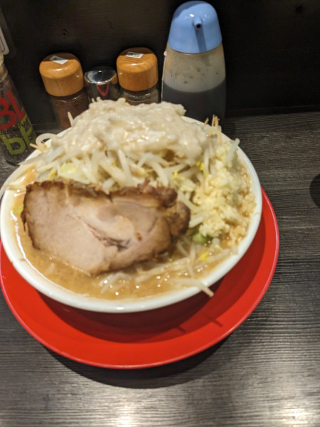 「ラーメン少ニンニク多めアブラ」@麺屋いさぎの写真