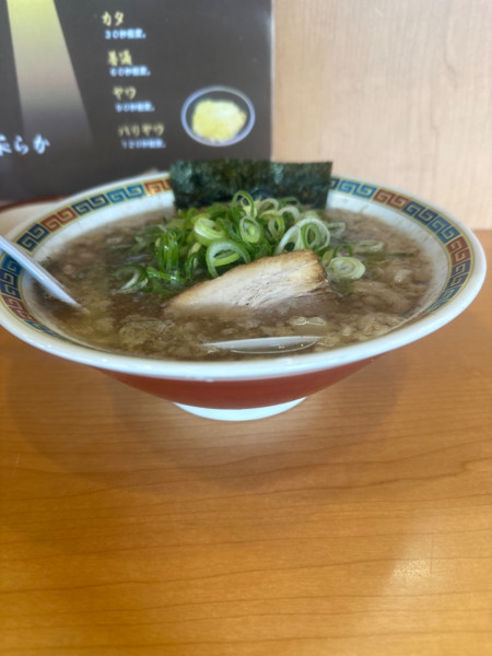 「朝らーめん」@博多長浜らーめん 福ちゃんの写真
