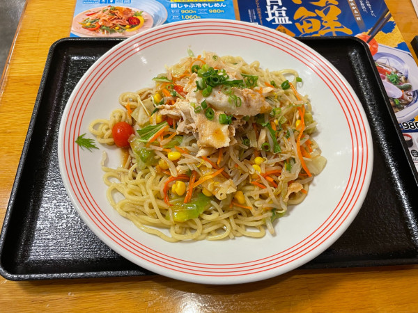 「豚しゃぶ冷やしめん」@長崎ちゃんぽん リンガーハット 川越広栄店の写真