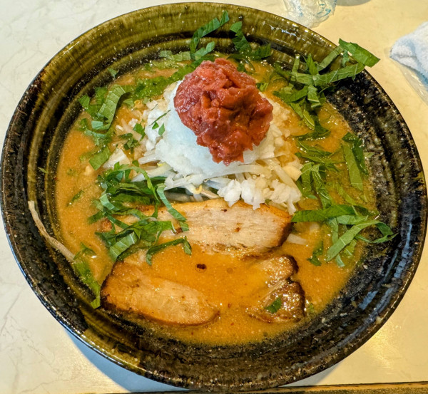 「みぞれらぁめん （赤味噌）1,000円」@蘭丸の写真