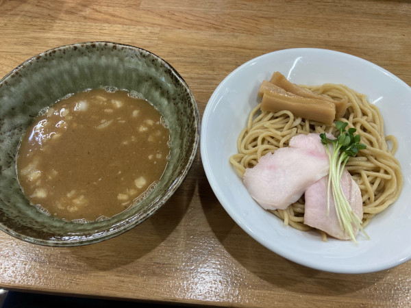 「SABAのつけ蕎麦・和え玉」@しじみ中華蕎麦 イツ花の写真