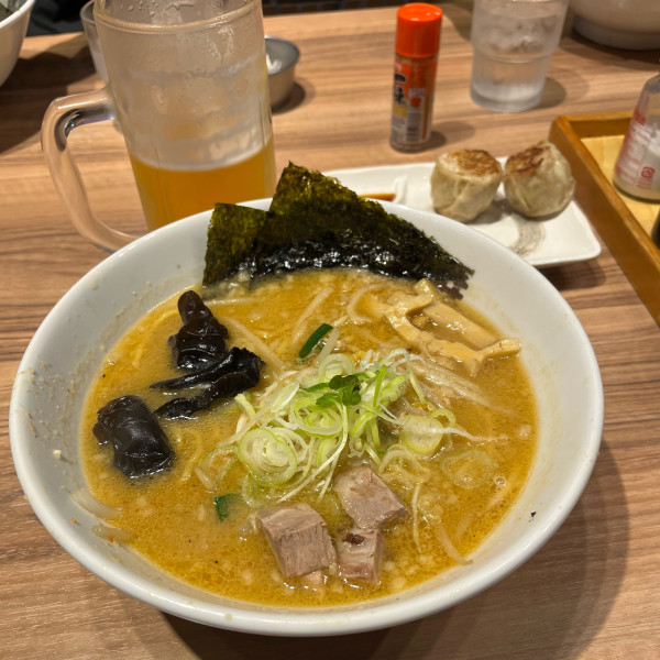 「味噌ラーメン」@白樺山荘 北海道ラーメン道場店の写真