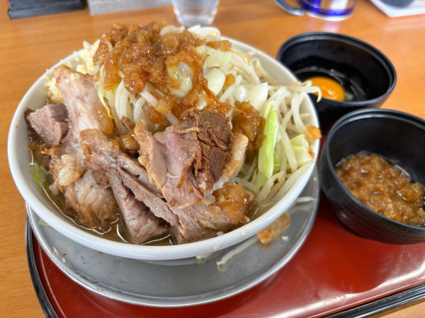 「ラーメン(並)＋生卵」@ラーメン神福の写真