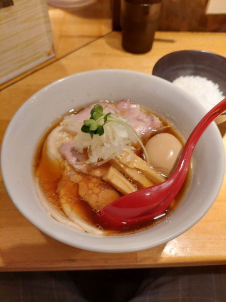 「特製中華そば＋小ライス 1150円」@中華そば みやざきの写真