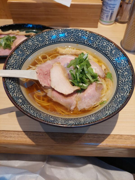 「特製鴨と上州地鶏の中華そば＋親子丼(小)」@鴨と蟹 中華そば 燈 登戸店の写真