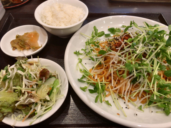 「冷やし坦々麺セット」@玉仙楼 2号店の写真