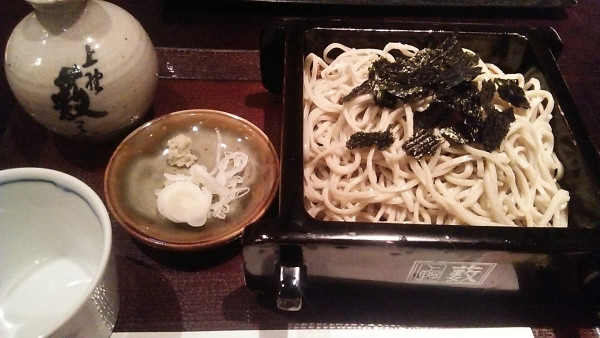 「のりせいろう 1125円」@上野藪そばの写真