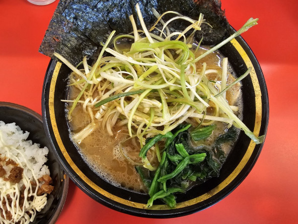 「ネギラーメン+小ライス 1000+70円」@青森野呂家 弘前店の写真