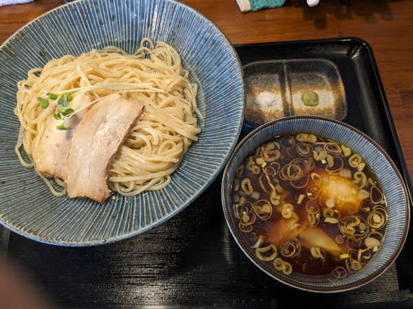 「特製昆布水つけめん」@だし醤油らぁめん 双葉の写真