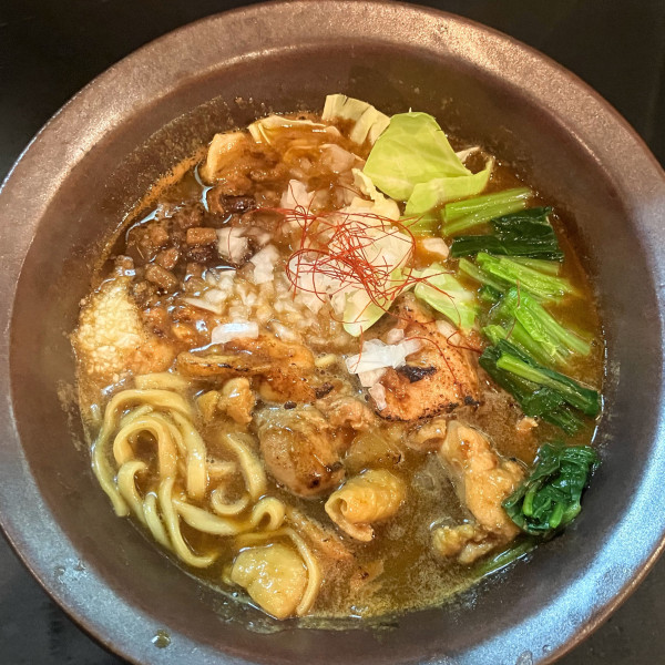 「房総式ラーメン(カレー)920円ほうれん草70円」@房総式ラーメン JINRIKISENの写真