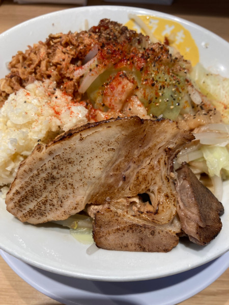 「キラメキ二朗（並）¥950」@らーめん まぜそば 笑顔ノキラメキの写真