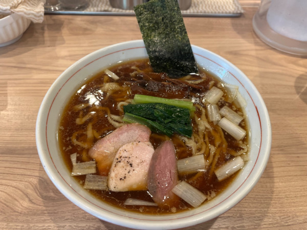 「手揉み中華そば【醤油】（大盛）」@麺処 にし尾の写真