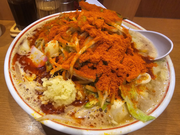 「辛激タンギョウ・麺大盛り(4辛)￥1,280」@トナリ 東陽町店の写真