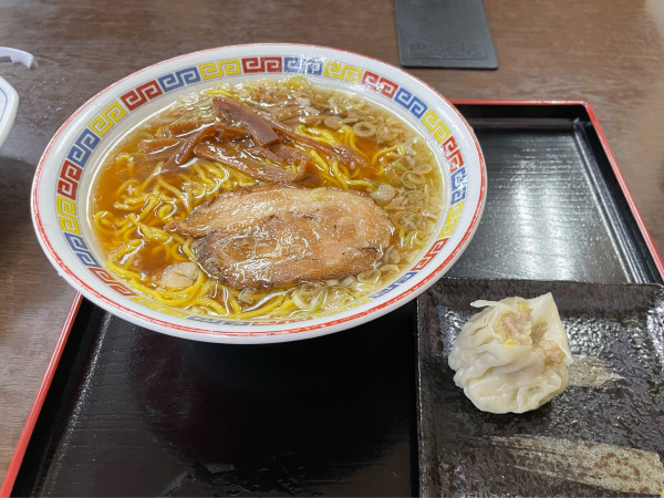 「期間限定　支那そばセット（特製シューマイ付き）」@手打ち中華 トクちゃんらーめんの写真